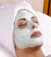 Woman with Face Mask - Facials